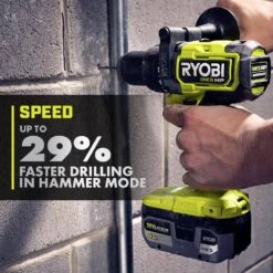 Ryobi ONE+ HP 18V Brushless Cordless 1/2 In. Hammer Drill (Tool Only) -Ryobi Store ryobi hammer drills pblhm101b 66 1000