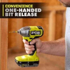 Ryobi ONE+ HP 18V Brushless Cordless 1/4 In. Impact Driver With 2.0 Ah Lithium-Ion Battery -Ryobi Store ryobi impact drivers pblid01b pbp006 a0 1000