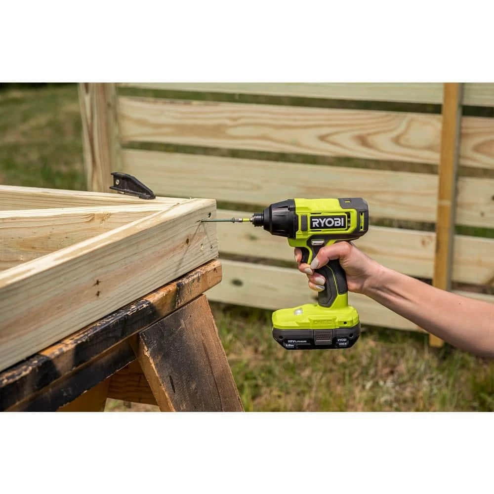 Ryobi ONE+ 18V Cordless Impact Driver Kit With 4.0 Battery, 2.0 Battery, And Charger 7 Ryobi ONE+ 18V Cordless Impact Driver Kit With 4.0 Battery, 2.0 Battery, And Charger - Image 7