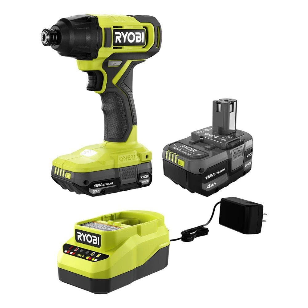 Ryobi ONE+ 18V Cordless Impact Driver Kit With 4.0 Battery, 2.0 Battery, And Charger 13 Ryobi ONE+ 18V Cordless Impact Driver Kit With 4.0 Battery, 2.0 Battery, And Charger - Image 13