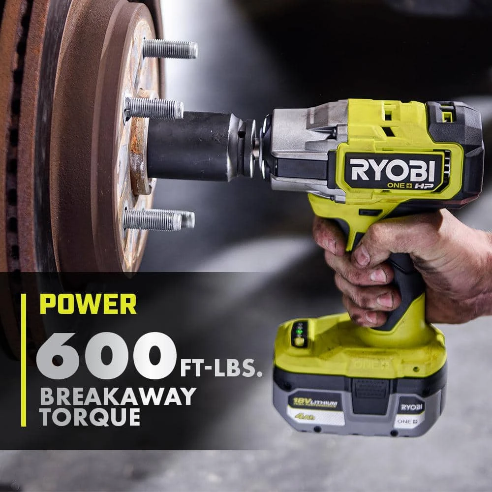 Ryobi ONE+ HP 18V Brushless Cordless 4-Mode 1/2 In. Impact Wrench With 4.0 Ah Lithium-Ion HIGH PERFORMANCE Battery 5 Ryobi ONE+ HP 18V Brushless Cordless 4-Mode 1/2 In. Impact Wrench With 4.0 Ah Lithium-Ion HIGH PERFORMANCE Battery - Image 5