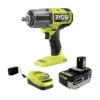 Ryobi ONE+ 18V Brushless Cordless 4-Mode 1/2 In. High Torque Impact Wrench Kit With 4.0 Battery And Charger