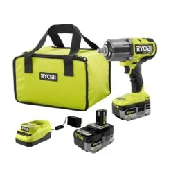 Ryobi ONE+ HP 18V Brushless Cordless 4-Mode 1/2 In. High Torque Impact Wrench Kit With (2) 4.0 Ah Batteries And Charger