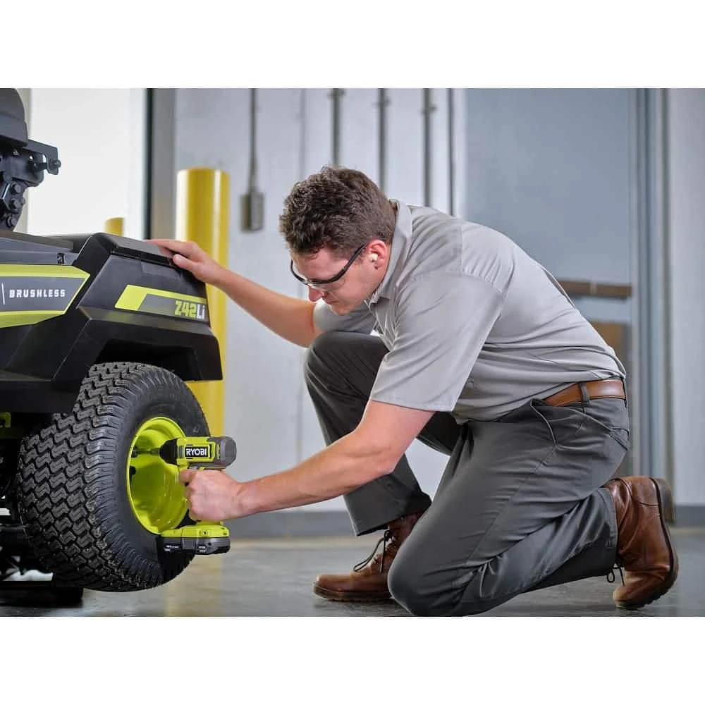 Ryobi ONE+ 18V Cordless 3/8 In. Impact Wrench Kit With 4 Ah Battery, 2Ah Battery, And 18V Charger 11 Ryobi ONE+ 18V Cordless 3/8 In. Impact Wrench Kit With 4 Ah Battery, 2Ah Battery, And 18V Charger - Image 11