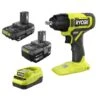 Ryobi ONE+ 18V Cordless 3/8 In. Impact Wrench Kit With 4 Ah Battery, 2Ah Battery, And 18V Charger