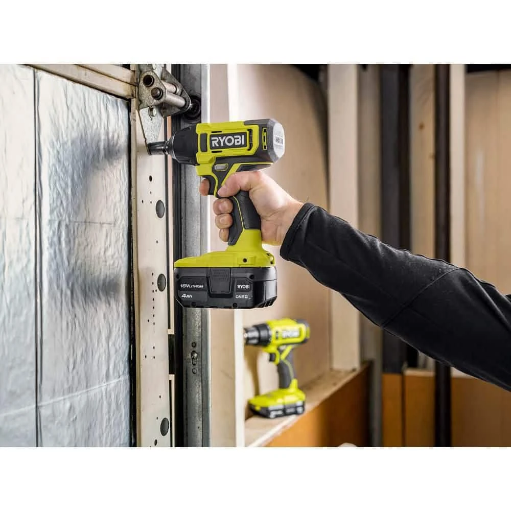 Ryobi ONE+ 18V Cordless 3/8 In. Impact Wrench Kit With 4 Ah Battery, 2Ah Battery, And 18V Charger 8 Ryobi ONE+ 18V Cordless 3/8 In. Impact Wrench Kit With 4 Ah Battery, 2Ah Battery, And 18V Charger - Image 8