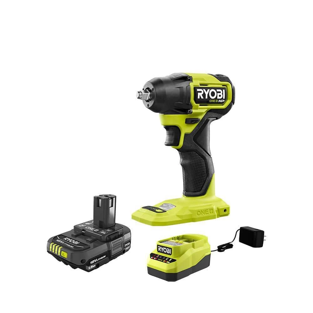 Ryobi ONE+ HP 18V Brushless Cordless Compact 3/8 In. Impact Wrench Kit With 1.5 Ah Battery And 18V Charger 1 Ryobi ONE+ HP 18V Brushless Cordless Compact 3/8 In. Impact Wrench Kit With 1.5 Ah Battery And 18V Charger