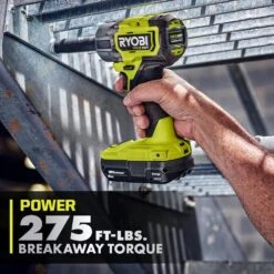 Ryobi ONE+ HP 18V Brushless Cordless Compact 1/2 In 4 Mode Impact Wrench With 4.0 Ah HIGH PERFORMANCE Battery -Ryobi Store ryobi impact wrenches psbiw25b pbp004 1d 1000
