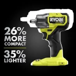 Ryobi ONE+ 18V Lithium-Ion 4.0 Ah Compact Battery (2-Pack) And Charger Kit With  ONE+ HP Brushless Impact Wrench -Ryobi Store ryobi impact wrenches psk006 psbiw25b a0 1000