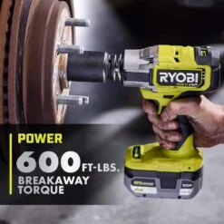 Ryobi ONE+ 18V Lithium-Ion 4.0 Ah Battery, 2.0 Ah Battery, And Charger Kit & ONE+ HP 18V Brushless 1/2 In. Impact Wrench -Ryobi Store ryobi impact wrenches psk108sb p262 1d 1000