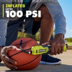Ryobi USB Lithium Cordless Bike And Ball Pump Inflator Kit With 2.0 Ah USB Lithium Battery And Charging Cable -Ryobi Store ryobi inflators fvif51k a0 1000