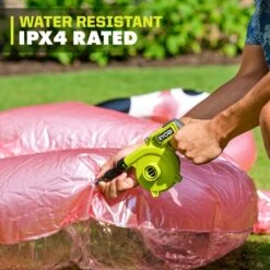 Ryobi USB Lithium Cordless High Volume Inflator Kit With 2Ah Battery, Charging Cable, Accessories, And FREE 2.0Ah Battery 18 Ryobi USB Lithium Cordless High Volume Inflator Kit With 2Ah Battery, Charging Cable, Accessories, And FREE 2.0Ah Battery -Ryobi Store ryobi inflators fvif61k fvb02 66 1000