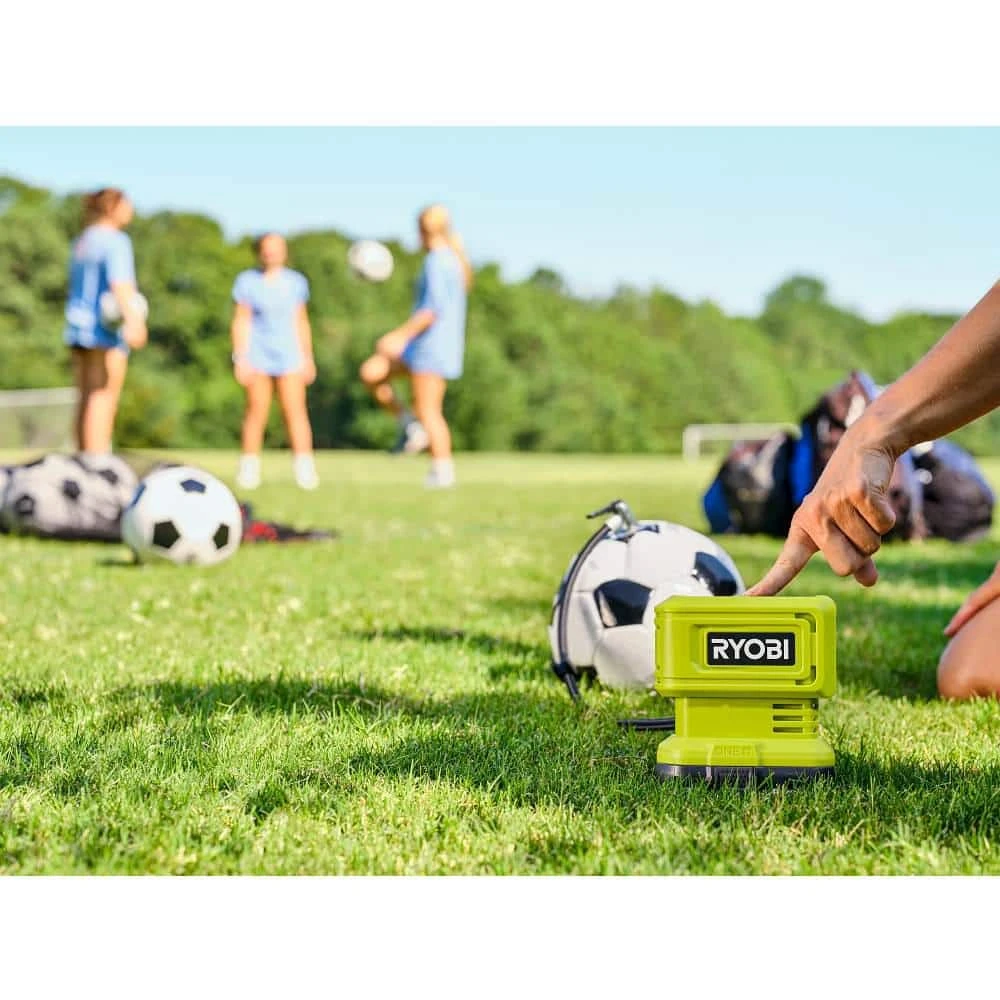 Ryobi ONE+ 18V Cordless High Pressure Inflator With High Volume Inflator, 4.0 And 2.0 Ah Batteries, And Charger 11 Ryobi ONE+ 18V Cordless High Pressure Inflator With High Volume Inflator, 4.0 And 2.0 Ah Batteries, And Charger - Image 11