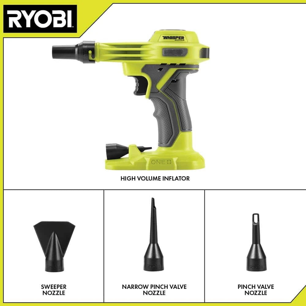 Ryobi ONE+ 18V Cordless High Volume Inflator With Dual Function Inflator (Tools Only) 2 Ryobi ONE+ 18V Cordless High Volume Inflator With Dual Function Inflator (Tools Only) - Image 2