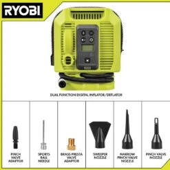 Ryobi ONE+ 18V Cordless High Volume Inflator With Dual Function Inflator (Tools Only) 13 Ryobi ONE+ 18V Cordless High Volume Inflator With Dual Function Inflator (Tools Only) -Ryobi Store ryobi inflators pcl016b pcl031b a0 1000