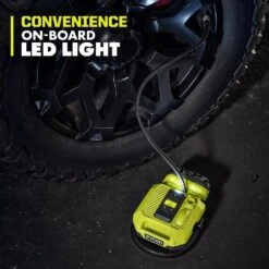 Ryobi ONE+ 18V HIGH PERFORMANCE Kit W/ (2) 4.0 Ah Batteries, 2.0 Ah Battery, Charger, & ONE+ 18V Cordless Inflator -Ryobi Store ryobi inflators psk108sb pcl031b 1f 1000