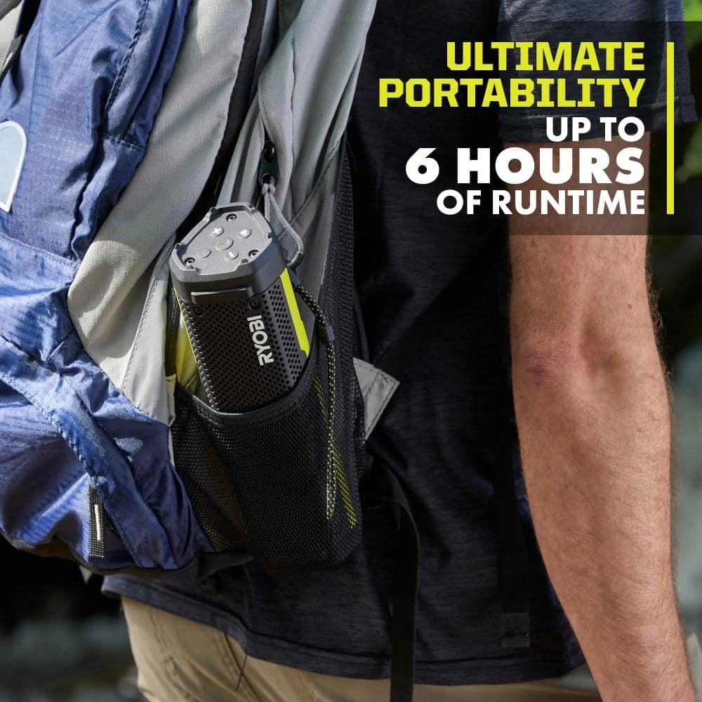 Ryobi USB Lithium Cordless Bluetooth Charging Speaker Kit With 2.0 Ah Battery And Charging Cable 10 Ryobi USB Lithium Cordless Bluetooth Charging Speaker Kit With 2.0 Ah Battery And Charging Cable - Image 10