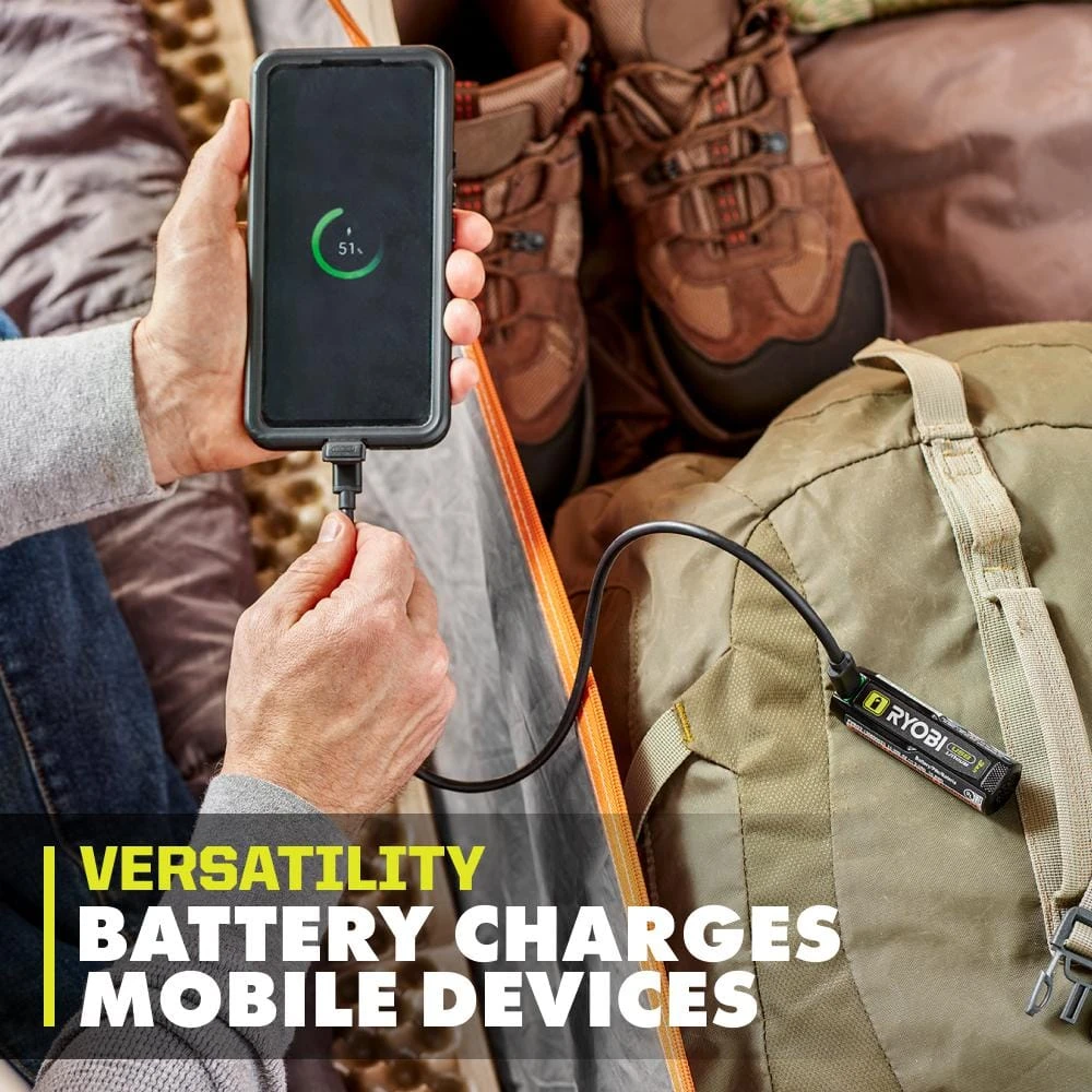 Ryobi USB Lithium Cordless Bluetooth Charging Speaker Kit W/ 2.0 Ah Battery, Charging Cable, & FREE USB Lithium 2.0 Ah Battery 11 Ryobi USB Lithium Cordless Bluetooth Charging Speaker Kit W/ 2.0 Ah Battery, Charging Cable, & FREE USB Lithium 2.0 Ah Battery - Image 11