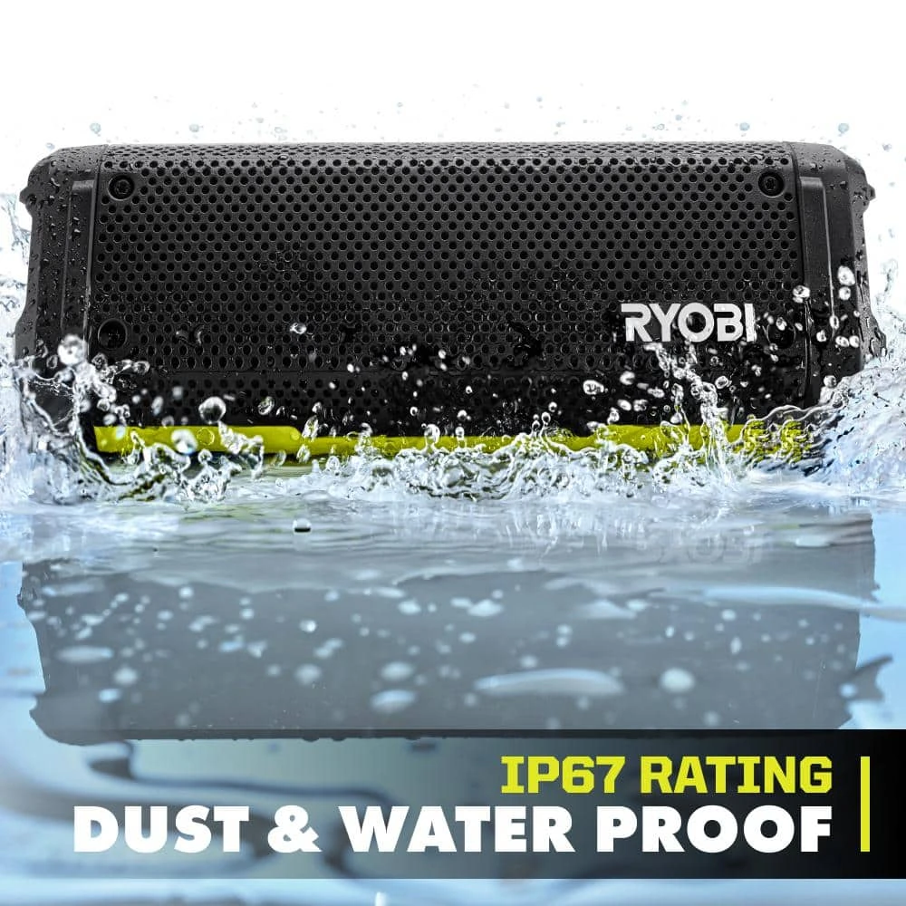 Ryobi USB Lithium Cordless Bluetooth Charging Speaker Kit W/ 2.0 Ah Battery, Charging Cable, & FREE USB Lithium 2.0 Ah Battery 6 Ryobi USB Lithium Cordless Bluetooth Charging Speaker Kit W/ 2.0 Ah Battery, Charging Cable, & FREE USB Lithium 2.0 Ah Battery - Image 6