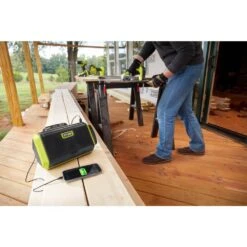 Ryobi ONE+ 18V Speaker With Bluetooth Wireless Technology (Tool Only) -Ryobi Store ryobi jobsite audio pad01b c3 1000