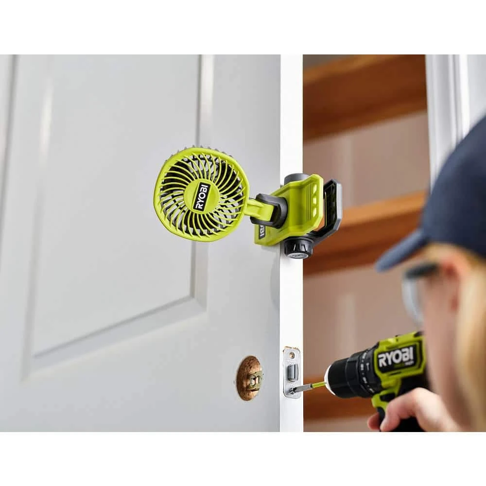 Ryobi USB Lithium Clamp Fan Kit With 2.0 Ah USB Lithium Battery, Charging Cable, And Extra USB Lithium 3.0 Ah Battery 6 Ryobi USB Lithium Clamp Fan Kit With 2.0 Ah USB Lithium Battery, Charging Cable, And Extra USB Lithium 3.0 Ah Battery - Image 6