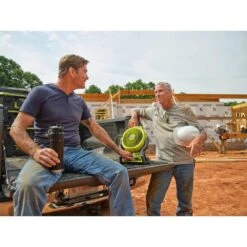 Ryobi ONE+ 18V Cordless Hybrid 7-1/2 In. Fan With 2.0 Ah Lithium-Ion HIGH PERFORMANCE Battery -Ryobi Store ryobi jobsite fans pcl811b pbp003 77 1000