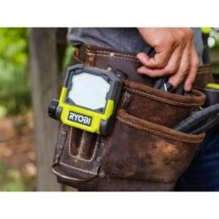 Ryobi 500 Lumens LED USB Lithium Pivoting Flip Light Kit With 2.0 Ah Battery, Charging Cable, & 3.0 Ah Battery (2-Pack) -Ryobi Store ryobi jobsite lighting fvl52k fvb203 c3 1000