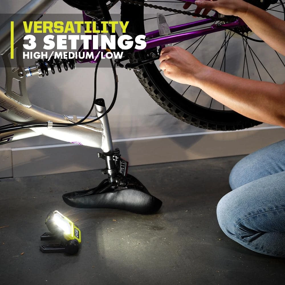 Ryobi 500 Lumens LED USB Lithium Pivoting Flip Light Kit 3-Mode With Battery And Charging Cable (2-Pack) 6 Ryobi 500 Lumens LED USB Lithium Pivoting Flip Light Kit 3-Mode With Battery And Charging Cable (2-Pack) - Image 6