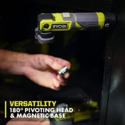 Ryobi USB Lithium Cordless Pivoting LED 3-Mode Flip Light And Pivoting Head Flashlight Kit W/ (2) Batteries & Charging Cables -Ryobi Store ryobi jobsite lighting fvl52k fvl54k 44 1000