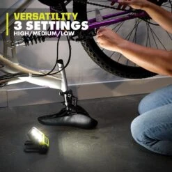 Ryobi USB Lithium Cordless Pivoting LED 3-Mode Flip Light And Pivoting Head Flashlight Kit W/ (2) Batteries & Charging Cables -Ryobi Store ryobi jobsite lighting fvl52k fvl54k 66 1000