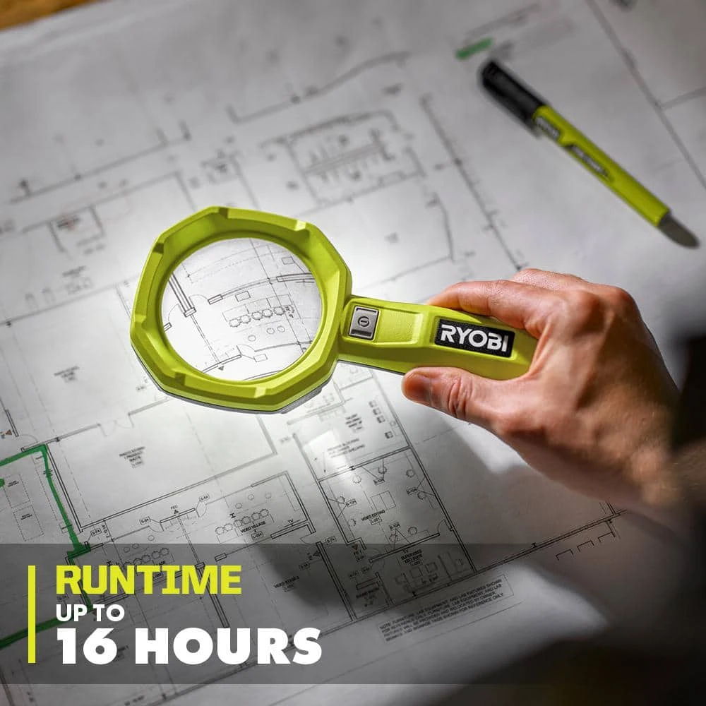 Ryobi USB Lithium Cordless 200 Lumens Magnifying Light Kit With 2.0 Ah Battery And USB Charging Cable 4 Ryobi USB Lithium Cordless 200 Lumens Magnifying Light Kit With 2.0 Ah Battery And USB Charging Cable - Image 4