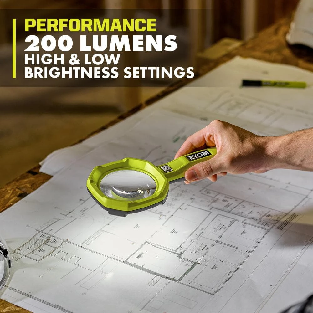 Ryobi USB Lithium 200 Lumens Magnifying Light Kit W/ 2.0 Ah Battery, Charging Cable, & USB Lithium 3.0 Ah Battery 6 Ryobi USB Lithium 200 Lumens Magnifying Light Kit W/ 2.0 Ah Battery, Charging Cable, & USB Lithium 3.0 Ah Battery - Image 6