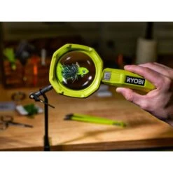 Ryobi USB Lithium 200 Lumens Magnifying Light Kit W/ 2.0 Ah Battery, Charging Cable, & USB Lithium 3.0 Ah Batteries (2-Pack) -Ryobi Store ryobi jobsite lighting fvl55k fvb203 fa 1000