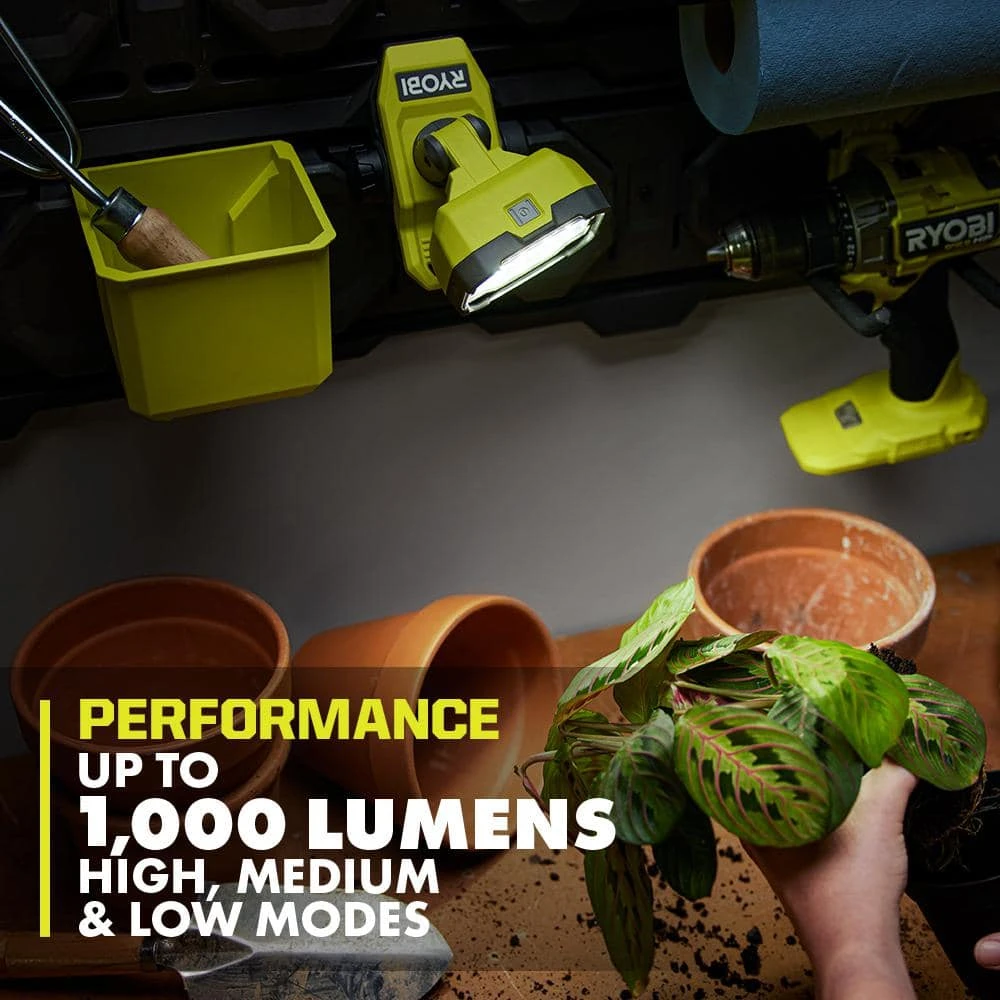 Ryobi USB Lithium Cordless Magnetic Clamp Light Kit With 2.0 Ah Battery And Charging Cable 4 Ryobi USB Lithium Cordless Magnetic Clamp Light Kit With 2.0 Ah Battery And Charging Cable - Image 4