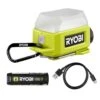 Ryobi USB Lithium Cordless Compact Area Light Kit With 2.0 Ah USB Battery And Charging Cable