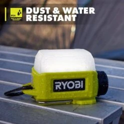 Ryobi USB Lithium Cordless Compact Area Light Kit With 2.0 Ah USB Battery And Charging Cable -Ryobi Store ryobi jobsite lighting fvl59k 66 1000