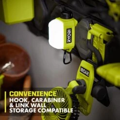Ryobi USB Lithium Cordless Compact Area Light Kit With 2.0 Ah USB Battery And Charging Cable -Ryobi Store ryobi jobsite lighting fvl59k 77 1000