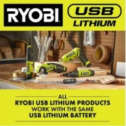 Ryobi USB Lithium Compact Cordless Area Light Kit With 2.0 Ah USB Battery, Charging Cable, And USB Lithium 2.0 Ah Battery -Ryobi Store ryobi jobsite lighting fvl59k fvb02 44 1000
