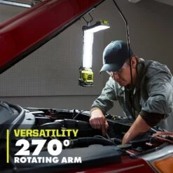 Ryobi ONE+ 18V Cordless LED Workbench Light (Tool-Only) -Ryobi Store ryobi jobsite lighting p727 66 1000