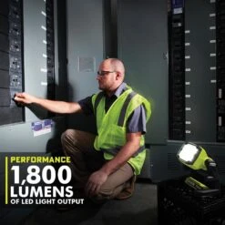 Ryobi ONE+ 18V Cordless Hybrid LED Flood Light (Tool Only) -Ryobi Store ryobi jobsite lighting pcl630b 1d 1000