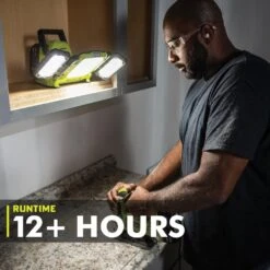 Ryobi ONE+ 18V Cordless Hybrid 3000 Lumens LED Panel Light (Tool Only) -Ryobi Store ryobi jobsite lighting pcl631b 1d 1000