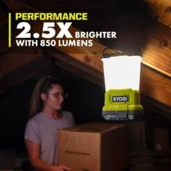 Ryobi ONE+ 18V Cordless LED Area Light With USB (Tool Only) -Ryobi Store ryobi jobsite lighting pcl662b a0 1000