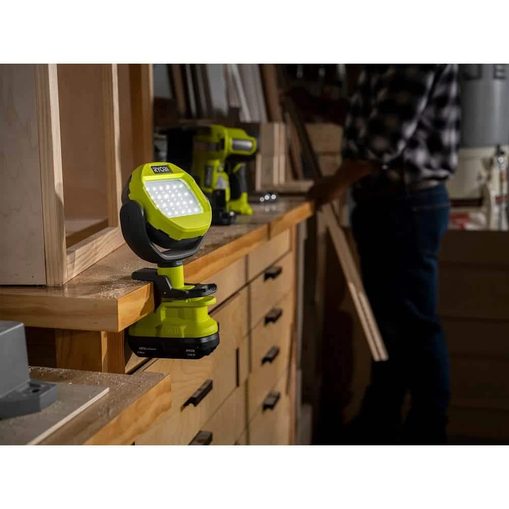 Ryobi ONE+ 18V Cordless LED Clamp Light (Tool Only) 9 Ryobi ONE+ 18V Cordless LED Clamp Light (Tool Only) - Image 9