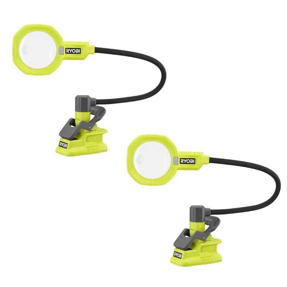 Ryobi ONE+ 18V Cordless LED Magnifying Clamp Light 2-Pack (Tools Only) 1 Ryobi ONE+ 18V Cordless LED Magnifying Clamp Light 2-Pack (Tools Only)