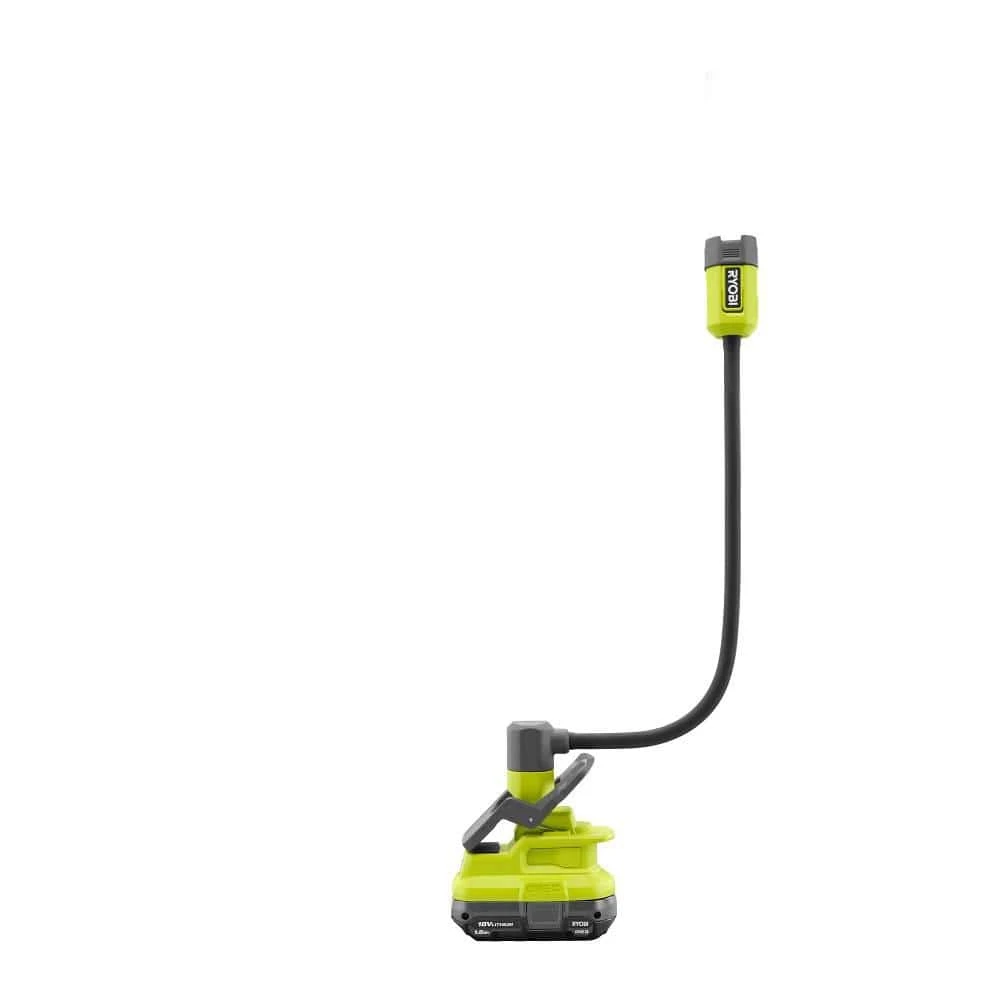 Ryobi ONE+ 18V Cordless Flexible LED Clamp Light Kit With 1.5 Ah Battery And Charger 10 Ryobi ONE+ 18V Cordless Flexible LED Clamp Light Kit With 1.5 Ah Battery And Charger - Image 10