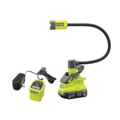 Ryobi ONE+ 18V Cordless Flexible LED Clamp Light Kit With 1.5 Ah Battery And Charger