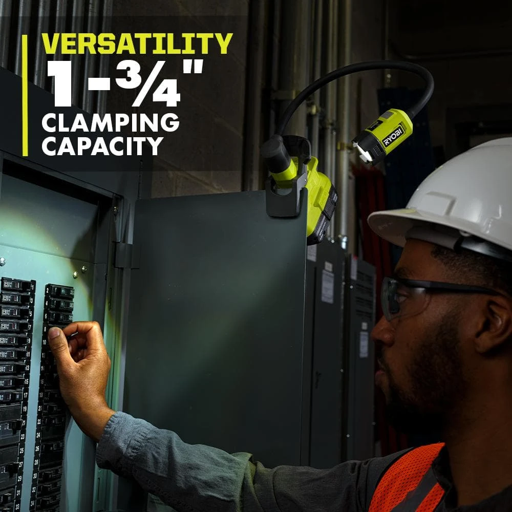 Ryobi ONE+ 18V Cordless Flexible LED Clamp Light Kit With 1.5 Ah Battery And Charger 7 Ryobi ONE+ 18V Cordless Flexible LED Clamp Light Kit With 1.5 Ah Battery And Charger - Image 7