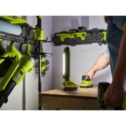 Ryobi ONE+ 18V Cordless LED Workbench Light Kit With 4.0 Ah Battery, 2.0 Ah Battery, And Charger -Ryobi Store ryobi jobsite lighting pcl667k2sb 1f 1000
