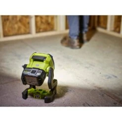 Ryobi ONE+ 18V Lithium-Ion 4.0 Ah Compact Battery (2-Pack) And Charger Kit With ONE+ Hybrid LED Work Light -Ryobi Store ryobi jobsite lighting psk006 pcl633b 76 1000