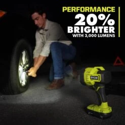 Ryobi ONE+ 18V Lithium-Ion Kit With 2.0 Ah And 4.0 Ah Batteries, Charger, And ONE+ 18V Cordless LED Spotlight -Ryobi Store ryobi jobsite lighting psk106sb pcl661b 1d 1000